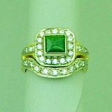 pacifictreasures R293 greenstone and diam